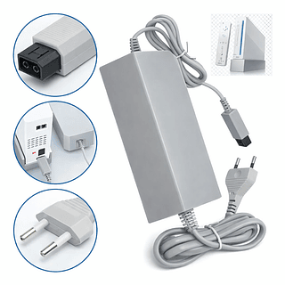 Fonte Para Console Nintendo Wii Bivolt 110-240v + Cabo Força