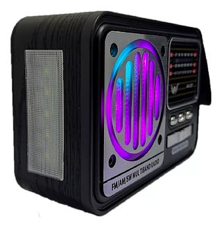 Rádio Retrô Vintage Portátil Com Bluetooth Am Fm Sw Pendrive