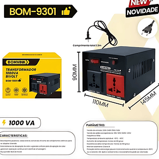 Transformador 1000VA Bivolt