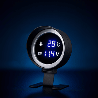 Voltímetro e Marcador de Temperatura Digital LED Knup