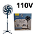 Ventilador com 6 laminas 3 velocidades 110V 6-Hz 40w (CAIXA MENOR)
