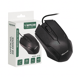 Mouse Óptico Com Fio USB 1000 DPI Verde