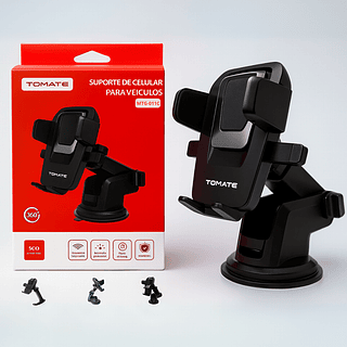 SUPORTE VEICULAR COM VENTOSA PARA CELULAR TOMATE