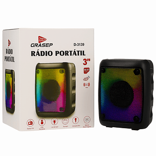 Caixa de som 3" toda de LED GRASEP