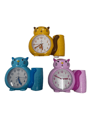 Relógio alarme com porta bagunça