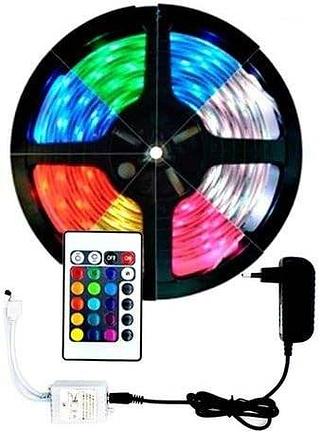 Fita Led 12V/DC 5M RGB (FONTE PEQUENA)