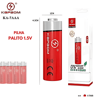 Pilha 3A 1.5A 60 peça AAA