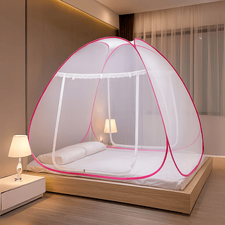 Mosquiteiro tipo Tenda Cama Casal Dobrável Pratico E Portátil 200x200cm