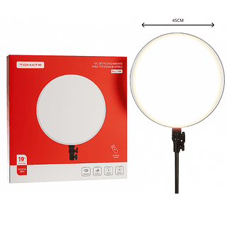 Luz de Preenchimento 19" 45CM Para Fotos/Vídeos com tripé