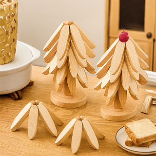 Descanso de Mesa Bambu Proteção para Panelas