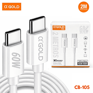 Cabo Tipo-c para Tipo-c Turbo 60w Pd60w 2 Metros