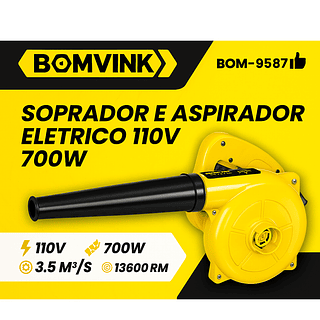 Soprador e Aspirador Elétrico 700W / 110V