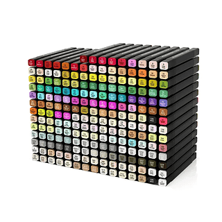 Kit Canetinha ponta Dupla 204 CORES