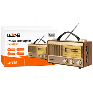 Rádio Retrô Analógico FM/AM 5W