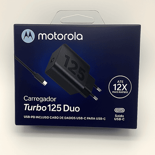 Carregador motorola turbo 125 DUO TIPO C