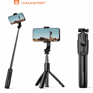 Pau de Selfie Bluetooth Tripé Ajustável