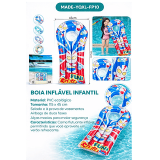 Boia Prancha Inflável Infantil - VARIADOS