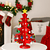 Enfeite de Mesa Árvore de Natal em Madeira 28pç