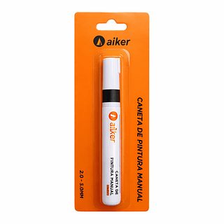 Caneta de Pintura Manual para Retoque Automotivo Ponta Fina (Cor Preta)