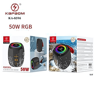 Caixa de Som portatil 50W RGB gordinha