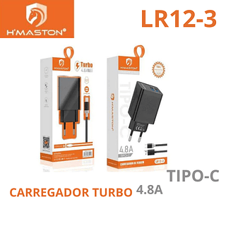 Carregador TURBO hmaston 4.8A TIPO-C