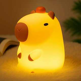 Luminária Capivara de silicone capivara recarregável