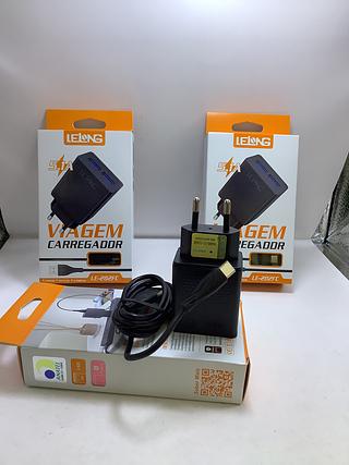 PROMOÇÃO: Carregador 5.1A 2 entradas LELONG Tipo-C