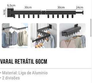 Suporte para cabides 60cm