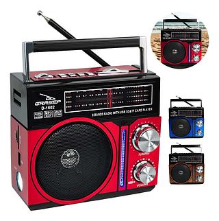 Rádio Am Fm Antigo Retrô Portátil Usb Vintage Recarregável