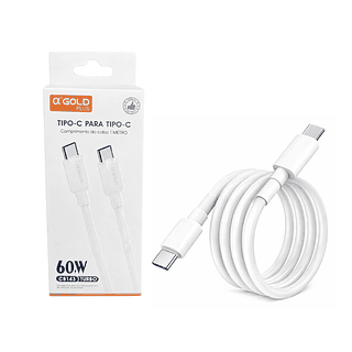 Cabo Tipo-c para Tipo-c Turbo 60w A'gold