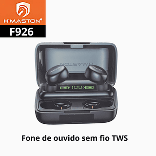 Fone de ouvido sem fio TWS pequeno COM VISOR