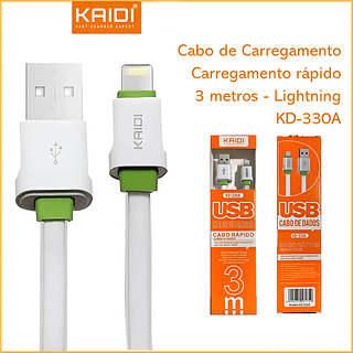 Cabo KAIDI 3Metros IPHONE