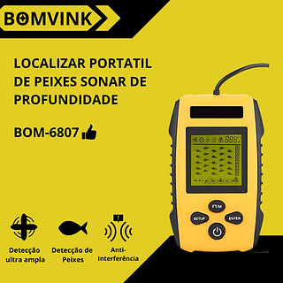 Localizador portatil de Peixes Sonar de Profundidade