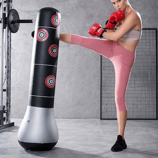 Saco de Pancada Inflável para Treino PVC 150CM