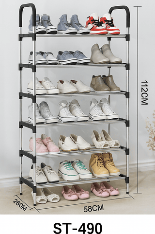 Sapateira vertical ferro (6 PRATELEIRAS)