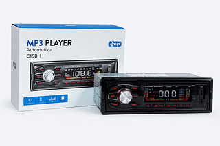 Som automotivo Knup com USB, bluetooth e leitor de cartão SD