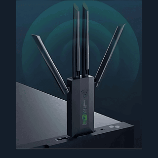 Adaptador Usb 2.0 Wifi Dual Band 2.4 5ghz Wireless 4 Antenas