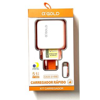 Carregador rapido 5.1a 2USB IOS
