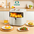 Fritadeira Air Fryer 4,7L Antiaderente Janela Transparente 1350W 110v Onistek