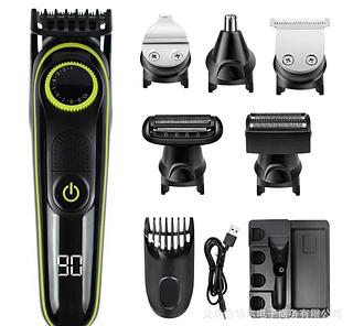 Máquina de cortar cabelo kit 5 em 1