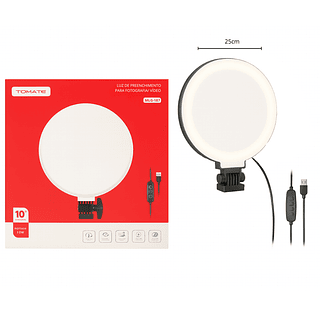 LUZ DE PREENCHIMENTO PARA FOTOS 10 POLEGADAS 25CM