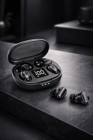 Fone sem fio vem com fones para dormir com 2pares