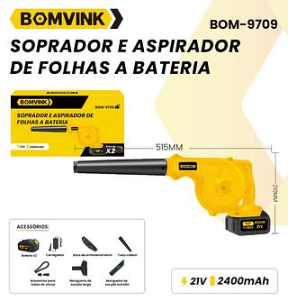 Soprador e aspiradores folhas a bateria 21V