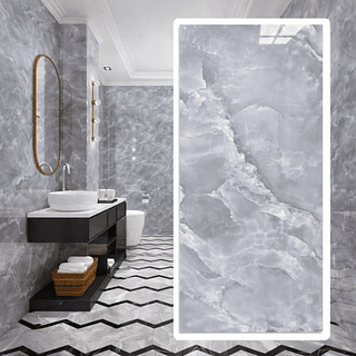 Placa Adesiva Marmorizada Cinza 120x300cm
