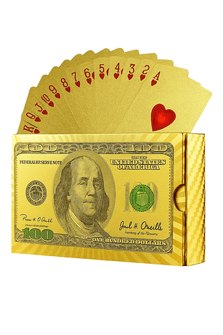 Baralho Profissional Dourado (SEM GARANTIA)