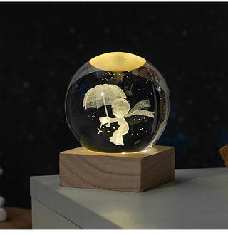 Luminária de mesa led Bola de Cristal